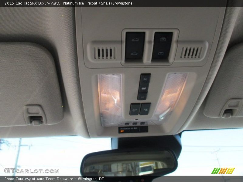 Platinum Ice Tricoat / Shale/Brownstone 2015 Cadillac SRX Luxury AWD