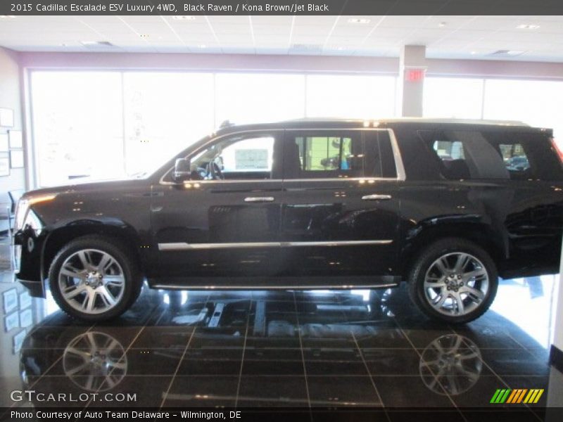 Black Raven / Kona Brown/Jet Black 2015 Cadillac Escalade ESV Luxury 4WD