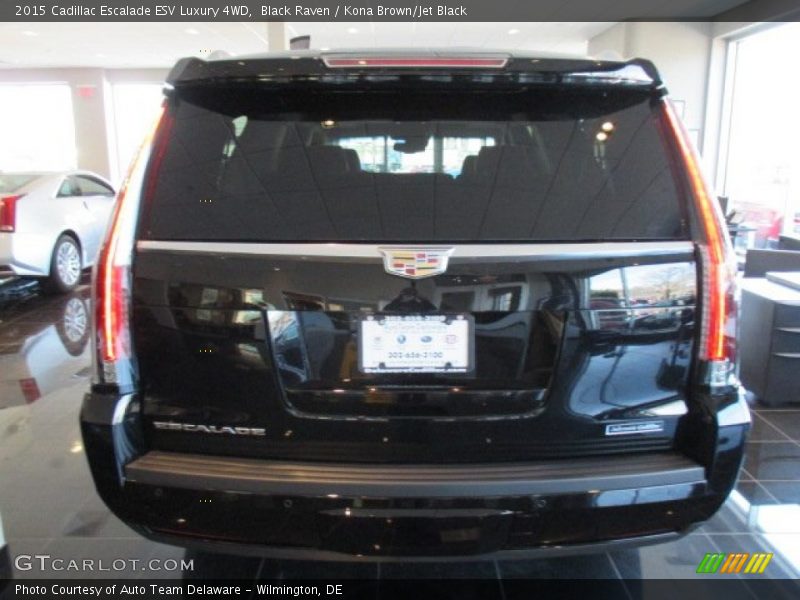 Black Raven / Kona Brown/Jet Black 2015 Cadillac Escalade ESV Luxury 4WD