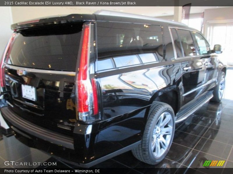 Black Raven / Kona Brown/Jet Black 2015 Cadillac Escalade ESV Luxury 4WD