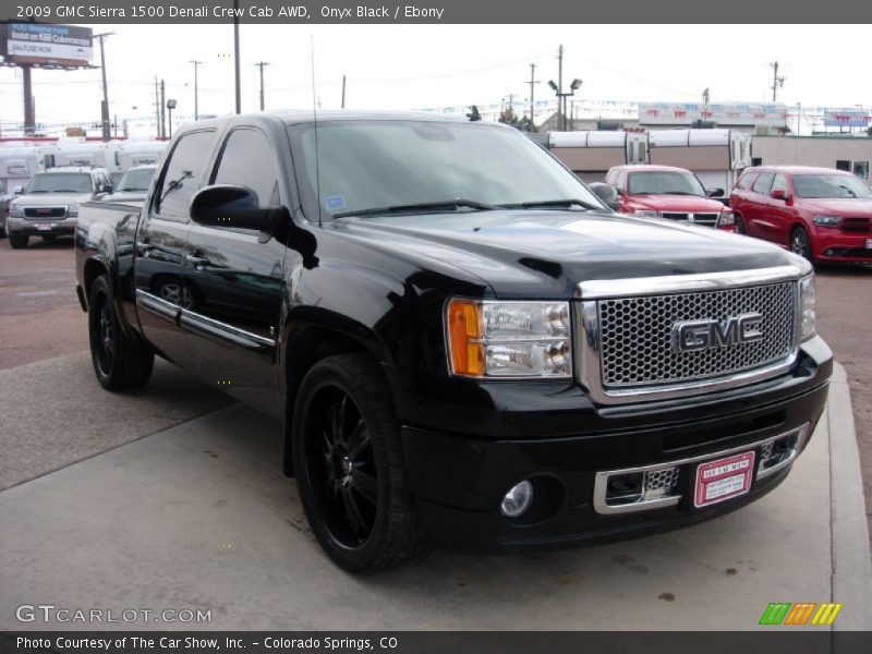 Onyx Black / Ebony 2009 GMC Sierra 1500 Denali Crew Cab AWD