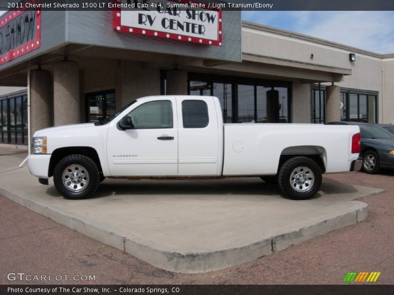 Summit White / Light Titanium/Ebony 2011 Chevrolet Silverado 1500 LT Extended Cab 4x4