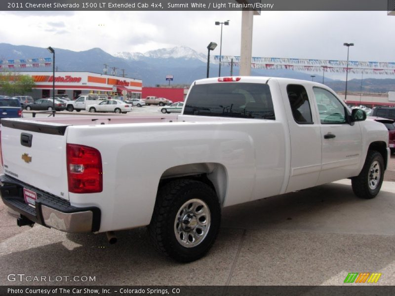 Summit White / Light Titanium/Ebony 2011 Chevrolet Silverado 1500 LT Extended Cab 4x4