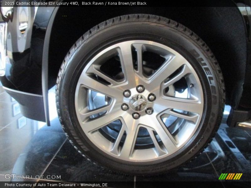 Black Raven / Kona Brown/Jet Black 2015 Cadillac Escalade ESV Luxury 4WD