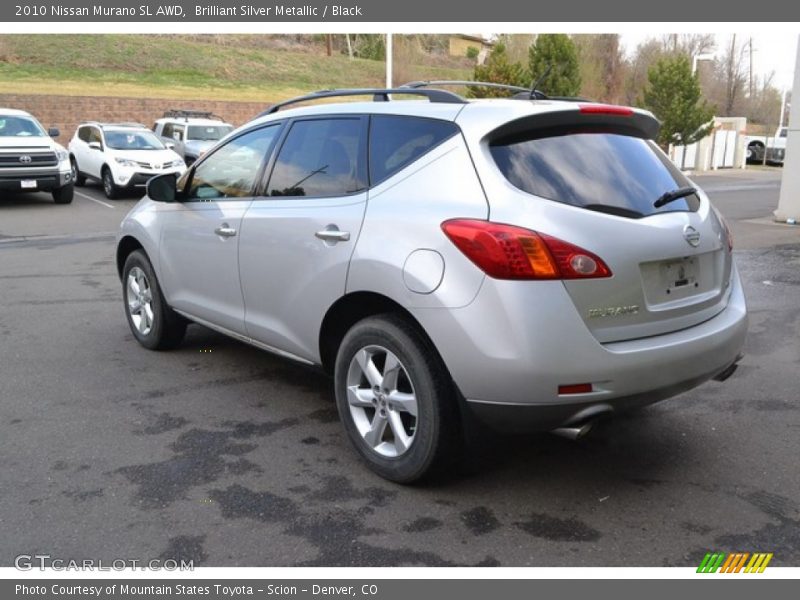 Brilliant Silver Metallic / Black 2010 Nissan Murano SL AWD