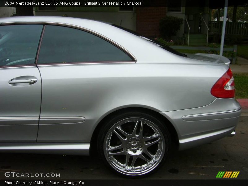 Brilliant Silver Metallic / Charcoal 2004 Mercedes-Benz CLK 55 AMG Coupe