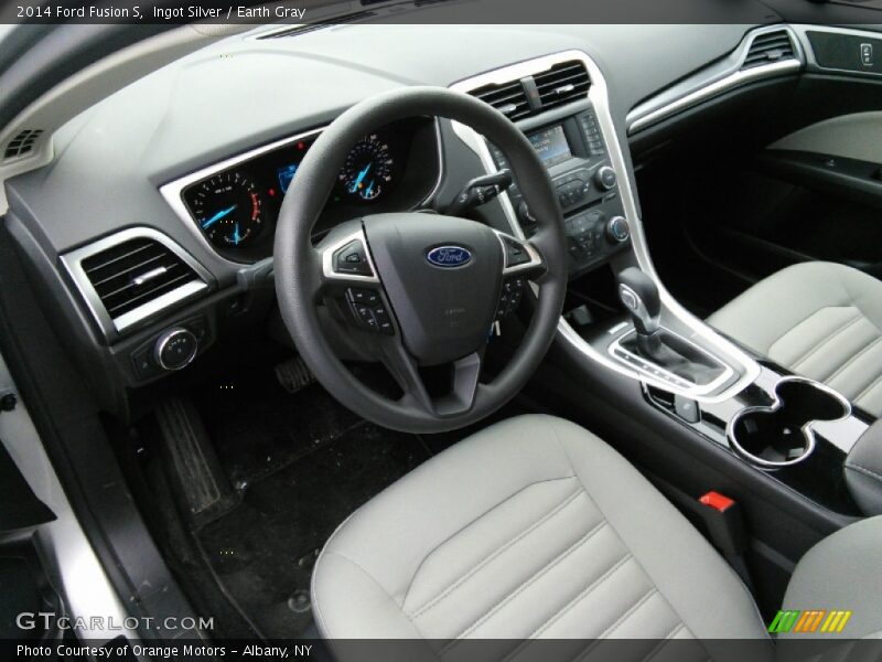 Ingot Silver / Earth Gray 2014 Ford Fusion S