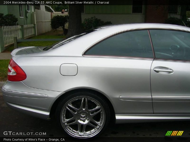 Brilliant Silver Metallic / Charcoal 2004 Mercedes-Benz CLK 55 AMG Coupe