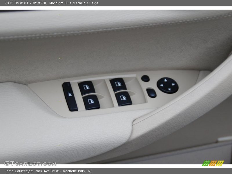 Midnight Blue Metallic / Beige 2015 BMW X1 xDrive28i