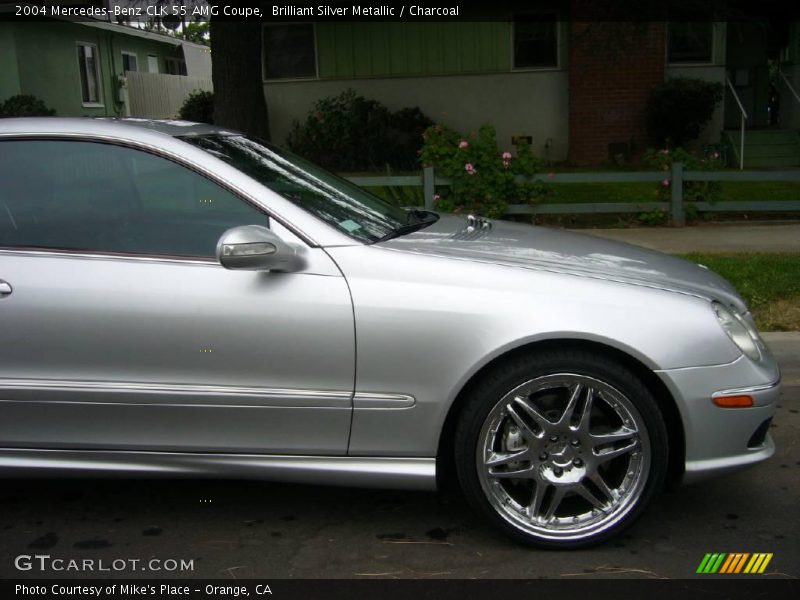 Brilliant Silver Metallic / Charcoal 2004 Mercedes-Benz CLK 55 AMG Coupe