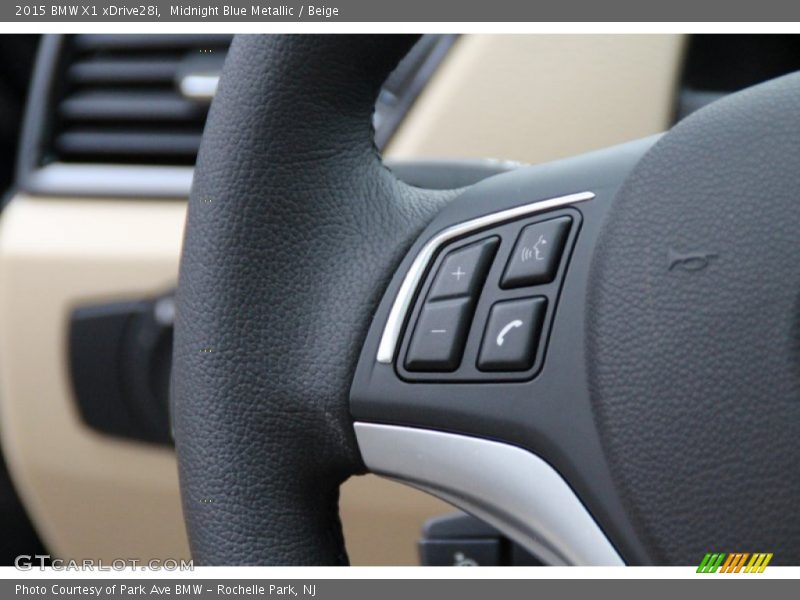 Midnight Blue Metallic / Beige 2015 BMW X1 xDrive28i