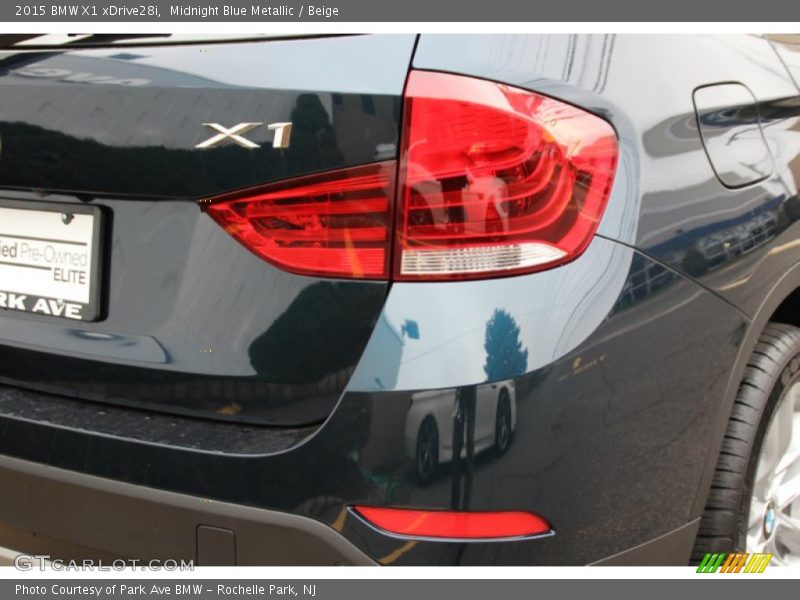 Midnight Blue Metallic / Beige 2015 BMW X1 xDrive28i