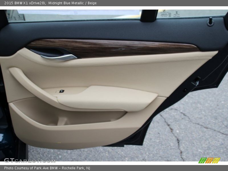 Midnight Blue Metallic / Beige 2015 BMW X1 xDrive28i