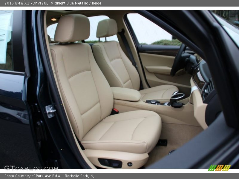 Midnight Blue Metallic / Beige 2015 BMW X1 xDrive28i