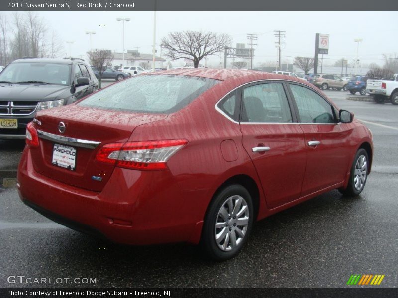 Red Brick / Charcoal 2013 Nissan Sentra S