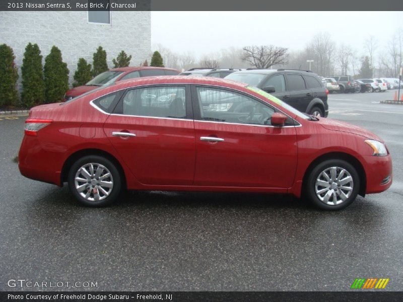 Red Brick / Charcoal 2013 Nissan Sentra S