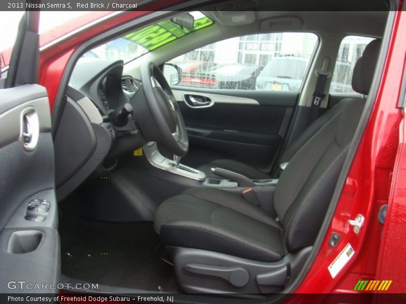 Red Brick / Charcoal 2013 Nissan Sentra S