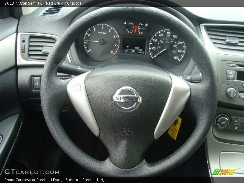 Red Brick / Charcoal 2013 Nissan Sentra S