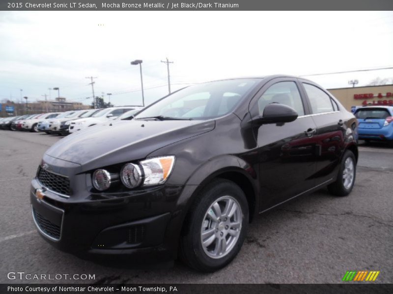 Mocha Bronze Metallic / Jet Black/Dark Titanium 2015 Chevrolet Sonic LT Sedan