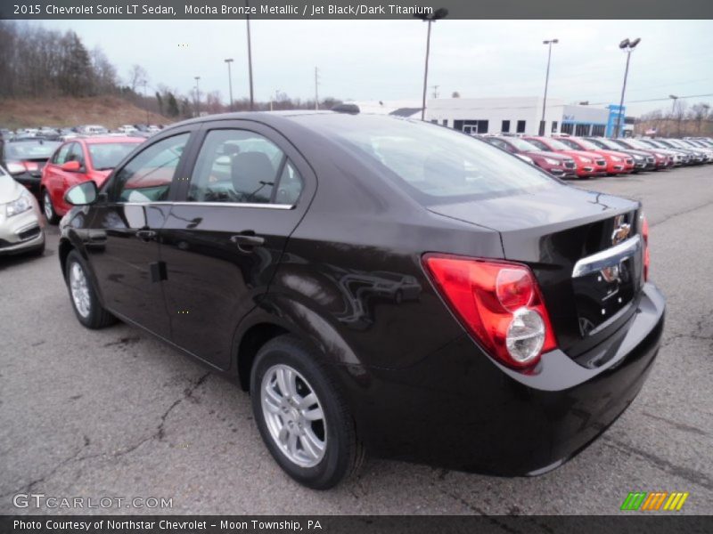 Mocha Bronze Metallic / Jet Black/Dark Titanium 2015 Chevrolet Sonic LT Sedan