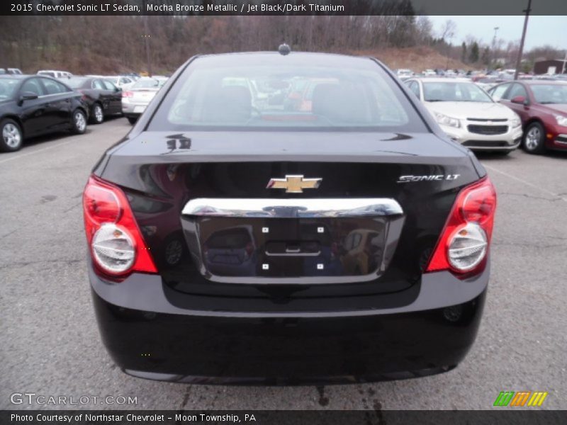 Mocha Bronze Metallic / Jet Black/Dark Titanium 2015 Chevrolet Sonic LT Sedan