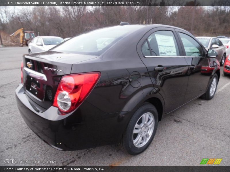 Mocha Bronze Metallic / Jet Black/Dark Titanium 2015 Chevrolet Sonic LT Sedan