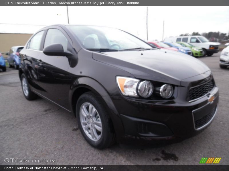 Mocha Bronze Metallic / Jet Black/Dark Titanium 2015 Chevrolet Sonic LT Sedan