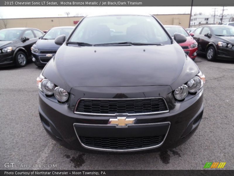 Mocha Bronze Metallic / Jet Black/Dark Titanium 2015 Chevrolet Sonic LT Sedan
