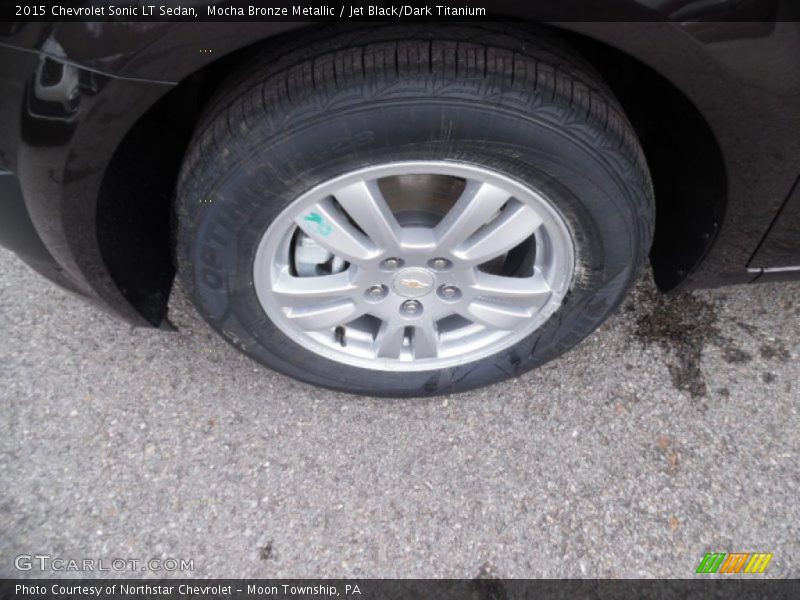 Mocha Bronze Metallic / Jet Black/Dark Titanium 2015 Chevrolet Sonic LT Sedan