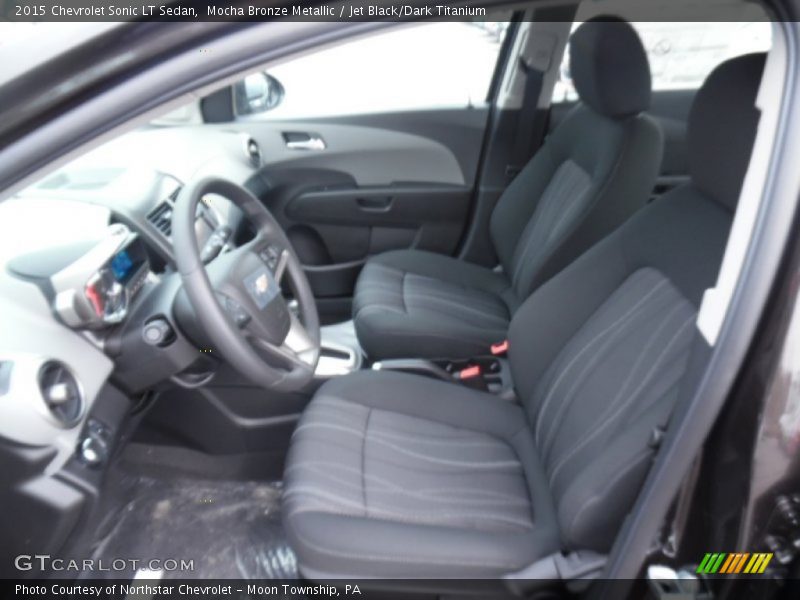 Mocha Bronze Metallic / Jet Black/Dark Titanium 2015 Chevrolet Sonic LT Sedan