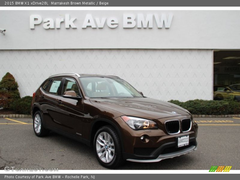 Marrakesh Brown Metallic / Beige 2015 BMW X1 xDrive28i