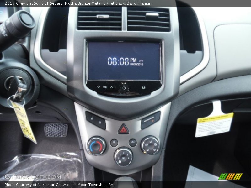 Mocha Bronze Metallic / Jet Black/Dark Titanium 2015 Chevrolet Sonic LT Sedan