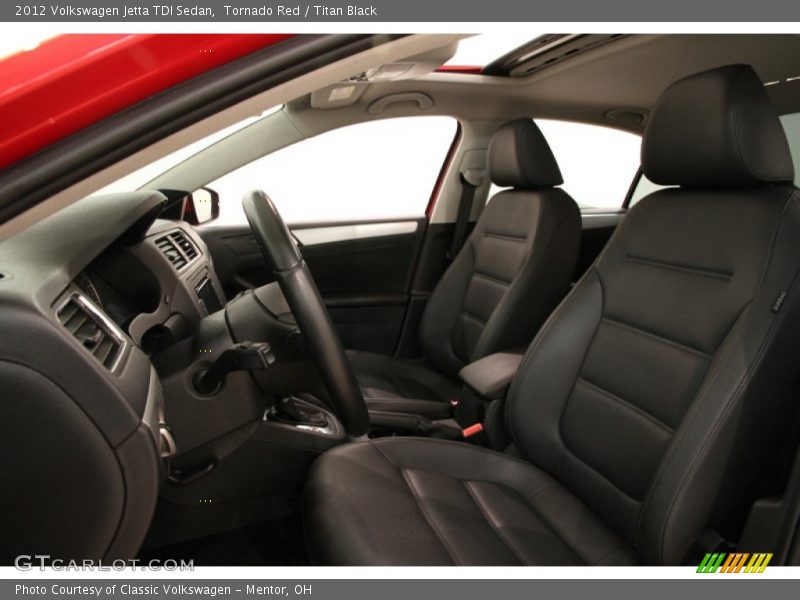 Tornado Red / Titan Black 2012 Volkswagen Jetta TDI Sedan
