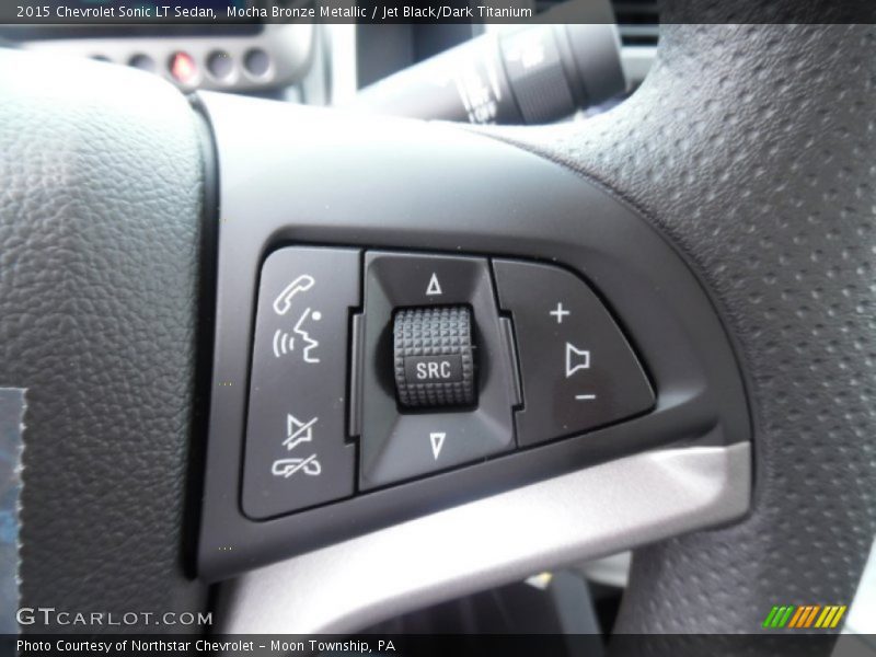 Mocha Bronze Metallic / Jet Black/Dark Titanium 2015 Chevrolet Sonic LT Sedan