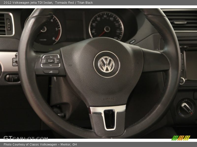 Tornado Red / Titan Black 2012 Volkswagen Jetta TDI Sedan