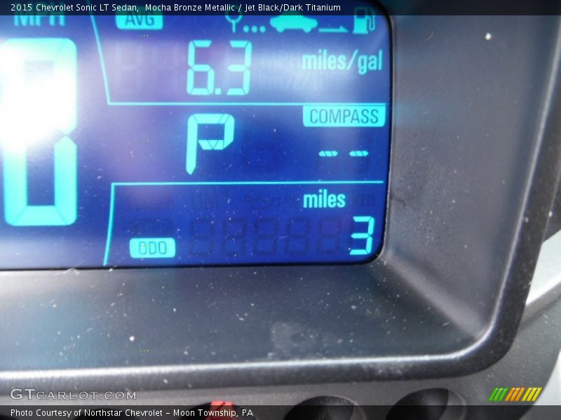Mocha Bronze Metallic / Jet Black/Dark Titanium 2015 Chevrolet Sonic LT Sedan