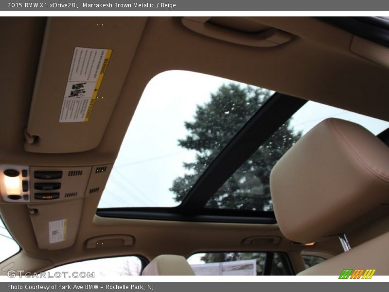 Marrakesh Brown Metallic / Beige 2015 BMW X1 xDrive28i