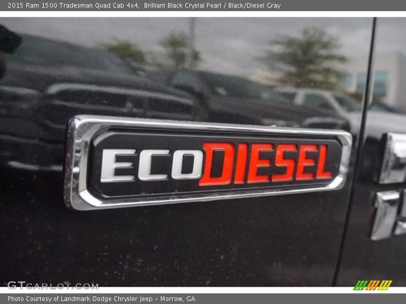 Brilliant Black Crystal Pearl / Black/Diesel Gray 2015 Ram 1500 Tradesman Quad Cab 4x4