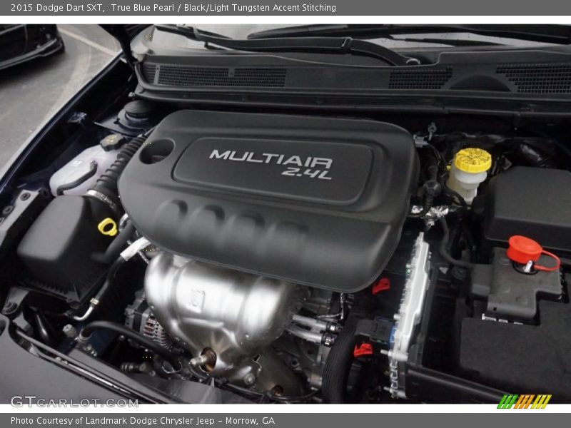 True Blue Pearl / Black/Light Tungsten Accent Stitching 2015 Dodge Dart SXT