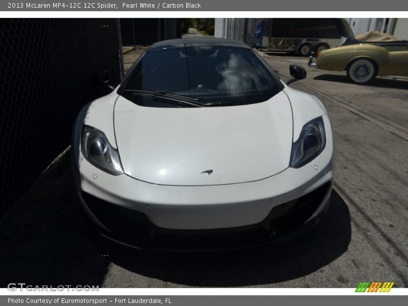 Pearl White / Carbon Black 2013 McLaren MP4-12C 12C Spider