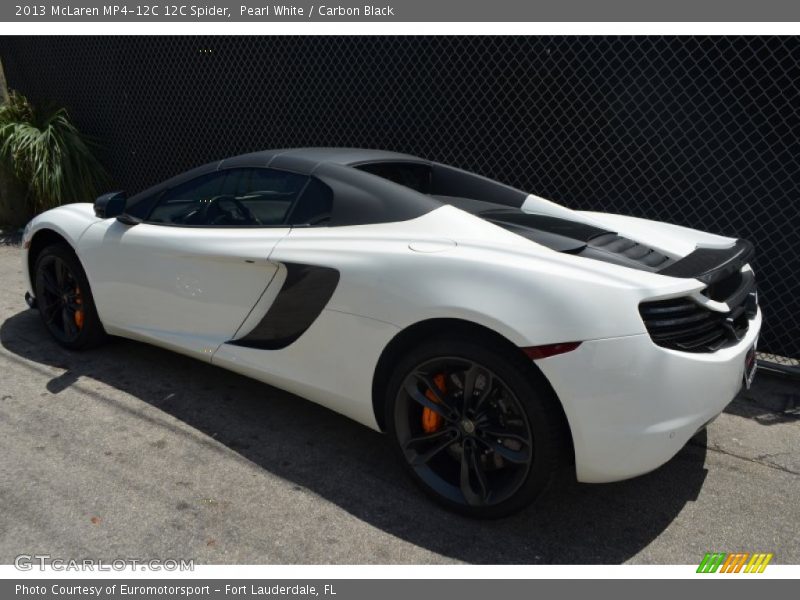 Pearl White / Carbon Black 2013 McLaren MP4-12C 12C Spider