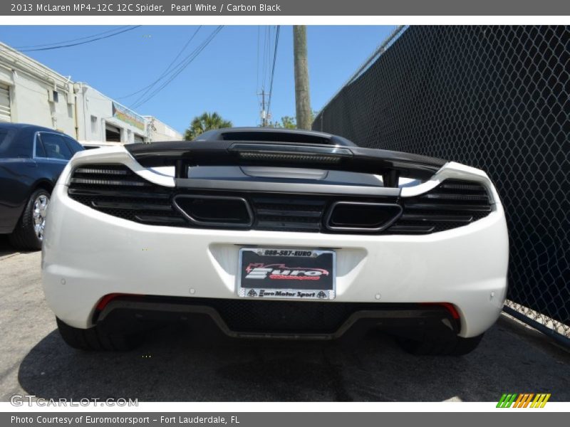 Pearl White / Carbon Black 2013 McLaren MP4-12C 12C Spider