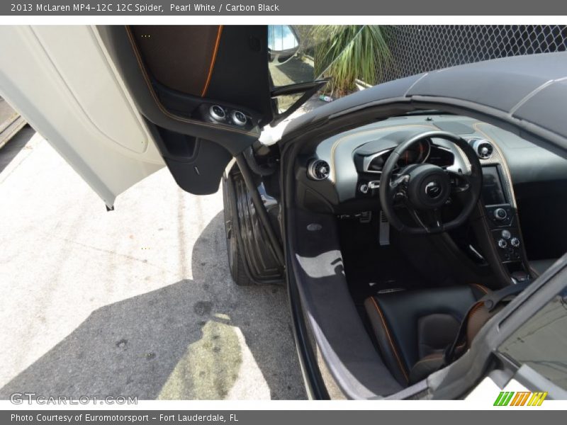 Pearl White / Carbon Black 2013 McLaren MP4-12C 12C Spider