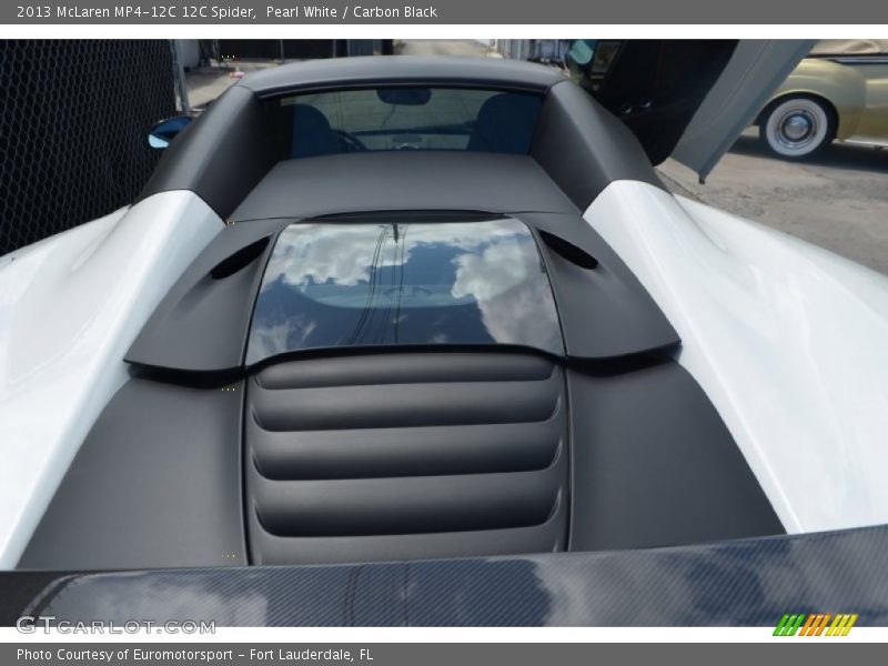 Pearl White / Carbon Black 2013 McLaren MP4-12C 12C Spider