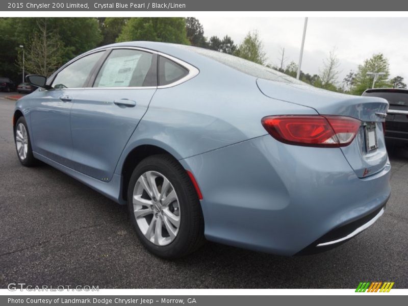 Crystal Blue Pearl / Black/Linen 2015 Chrysler 200 Limited