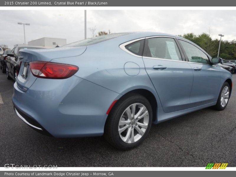 Crystal Blue Pearl / Black/Linen 2015 Chrysler 200 Limited