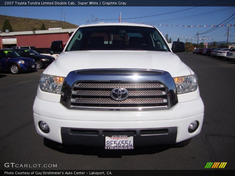 Super White / Graphite Gray 2007 Toyota Tundra Limited Double Cab