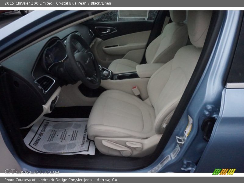 Crystal Blue Pearl / Black/Linen 2015 Chrysler 200 Limited