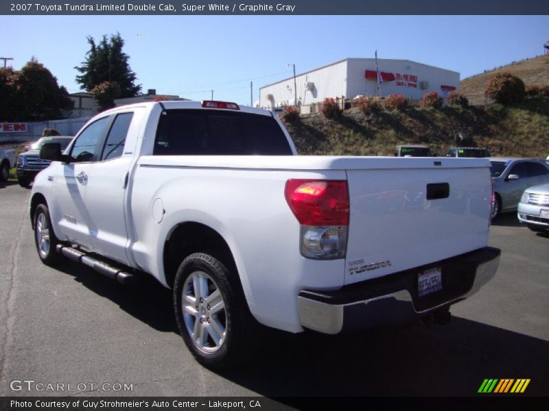 Super White / Graphite Gray 2007 Toyota Tundra Limited Double Cab
