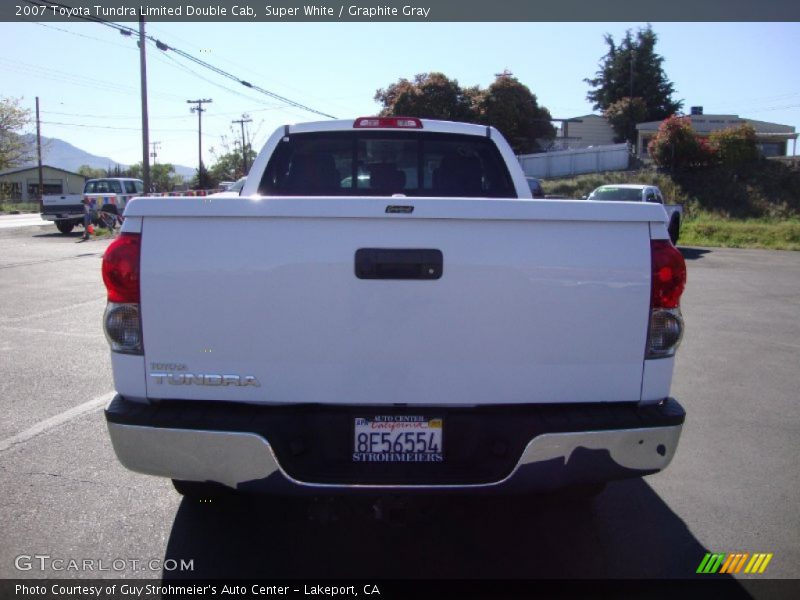 Super White / Graphite Gray 2007 Toyota Tundra Limited Double Cab